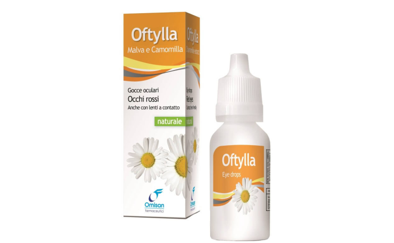 Овлажняващи капки за очи Oftyll Camomilla 15 ml - 1