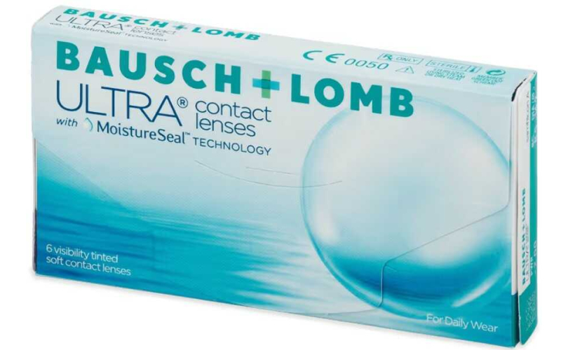 Едномесечни контактни лещи  Bausch + Lomb ULTRA (6 лещи)