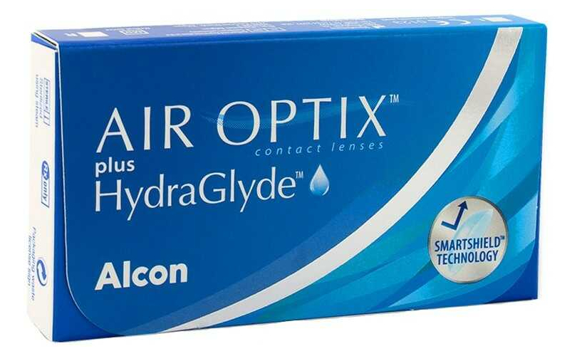 Едномесечни контактни лещи Air Optix plus HydraGlyde (3 лещи)