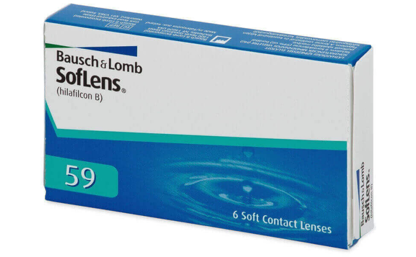 Едномесечни контактни лещи SofLens 59 (1 леща) - 1