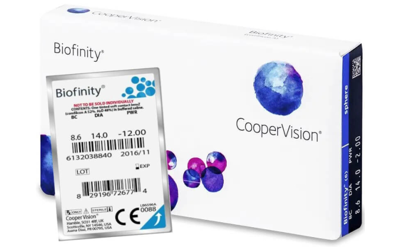 Едномесечни контактни лещи Biofinity (1 леща) - 1