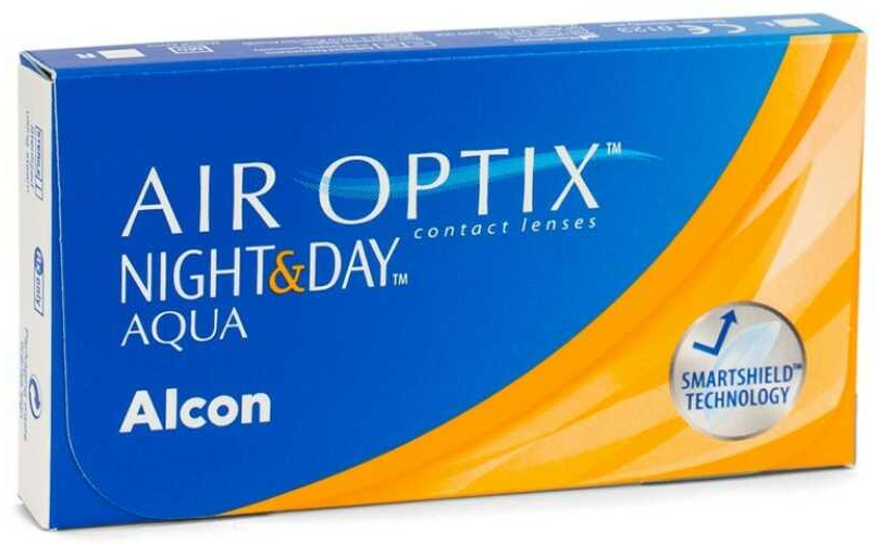 Едномесечни контактни лещи AIR OPTIX NIGHT & DAY AQUA (6 лещи)